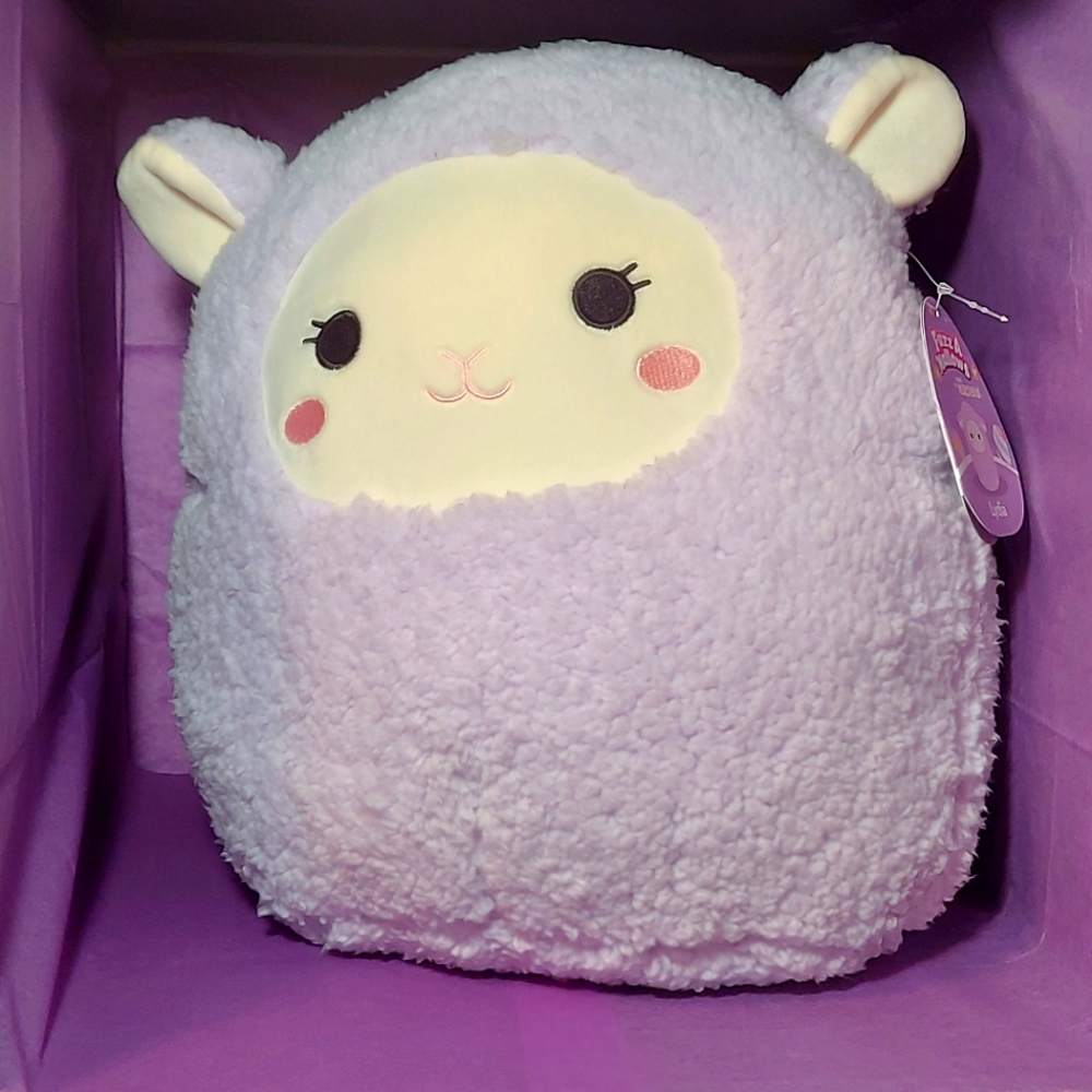 Squishmallow Lydia the Lamb 12 inch Fuzz a Mallow Lavender Purple